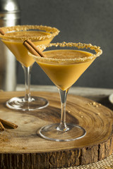 Sweet Homemade Pumpkin Vodka Martini