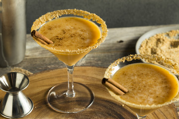 Sweet Homemade Pumpkin Vodka Martini