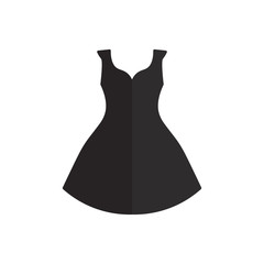 black dress icon- vector illustration