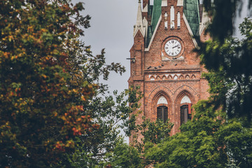 old church and the clock 