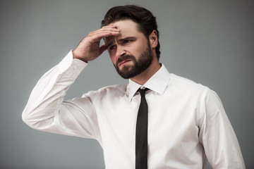 Handsome bearded businessman