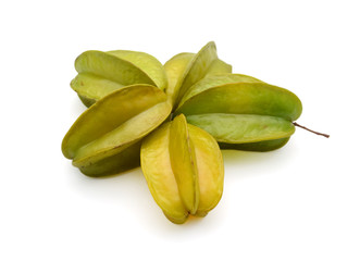 star fruit isolated on white background