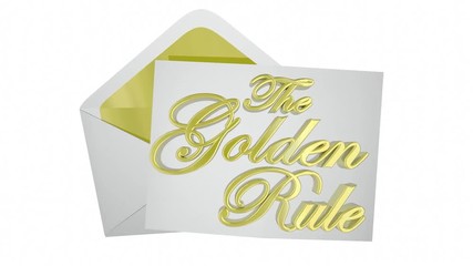 The Golden Rule Envelope Do Unto Others Note Envelope 3d Animation