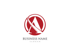 Fototapeta premium A Letter Logo Business Template Vector icon