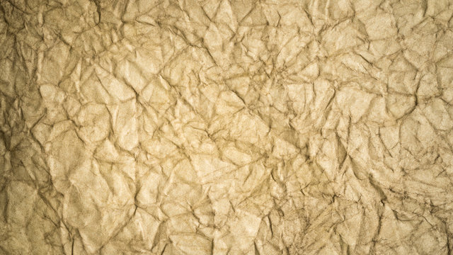 Texture of an old crumpled sheet of paper