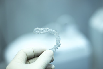 Invisible teeth aligners brackets