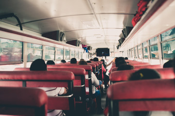 On a bus in Manila, Philippines