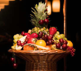 fruits on table assorted close up