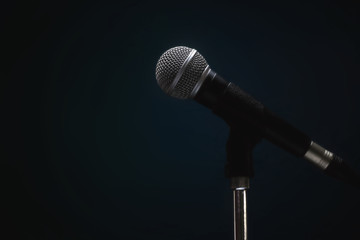 Obraz premium Microphone on stand.