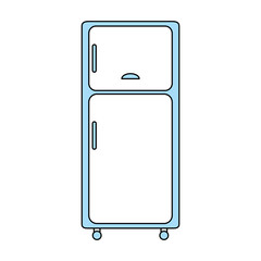 fridge kitchenware icon image vector illustration design