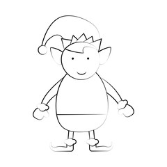 elf christmas related icon image vector illustration design