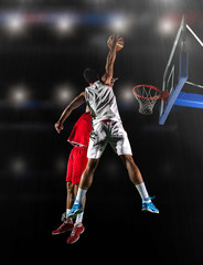 Naklejka premium basketball player in action