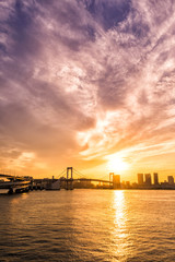 Fototapeta premium 東京ベイエリアの夕暮れ