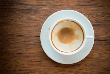 empty cup of coffee