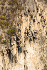 view of rock cliff in phiphi islands, Phuket,Thailand 