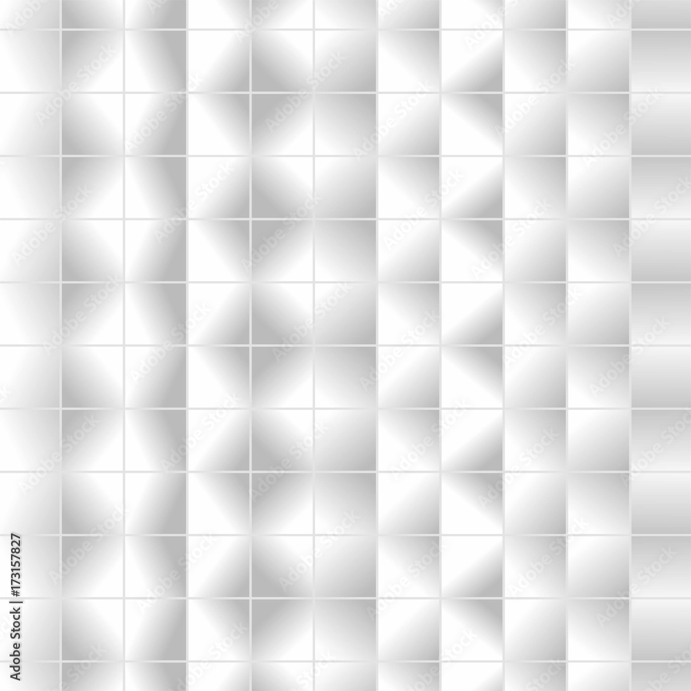 Aufkleber Abstract pattern Gray and white Square texture Square