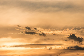 orange cloudy sunset