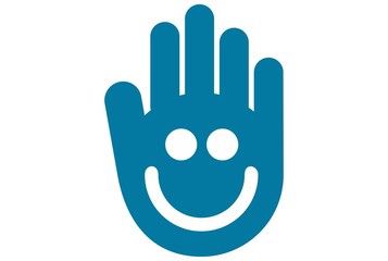 hand smile logo