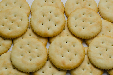Crackers Is Easy Snack for Relaxing Time.