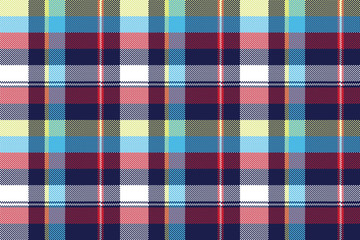 Blue check pixel fabric texture seamless pattern