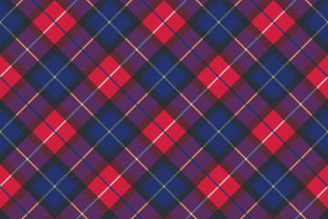 Blue tartan pixel fabric texture seamless pattern