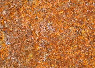 Very rusty heterogeneous metal surface