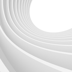 Abstract Technology Wallpaper. White Tunnel Background