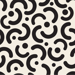 seamless monochrome  geometry pattern background