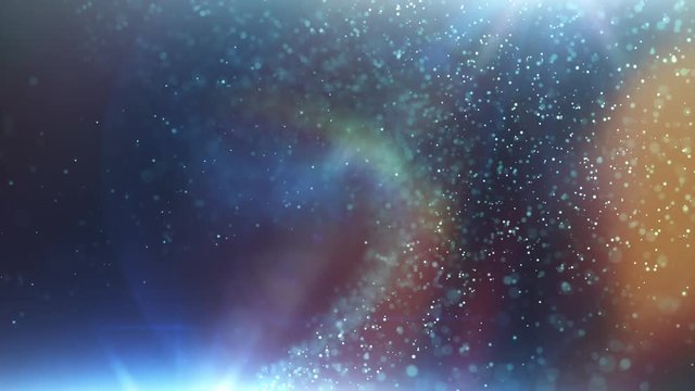 Seamless looping flowing particles with beautiful light effects. 30 seconds long and loops. Check out our portfolio for similar backgrounds and much more!