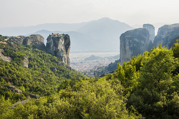 Felsformationen der Meteoraklöster bei Kalambaka in Thessalien, Griechenland