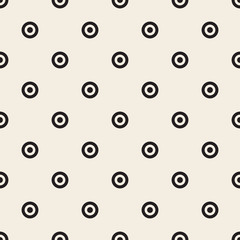 seamless monochrome polka dot pattern background