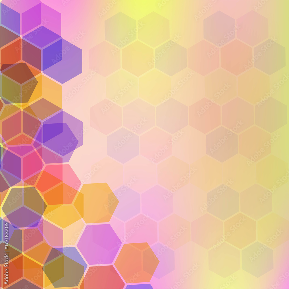 Poster abstract background with geometric pattern
