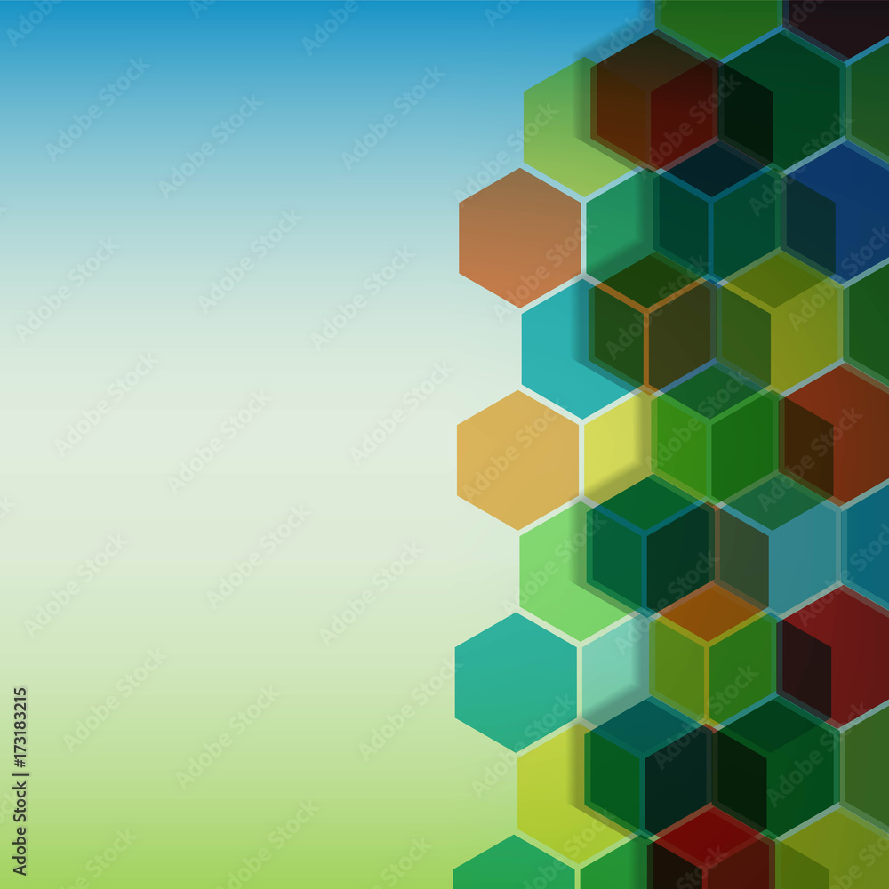 Poster abstract background with geometric pattern