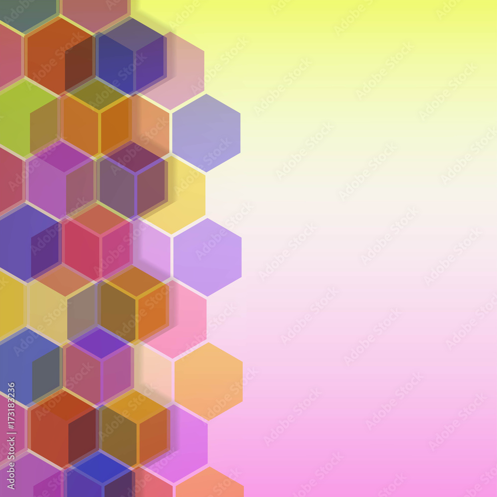 Aufkleber abstract background with geometric pattern