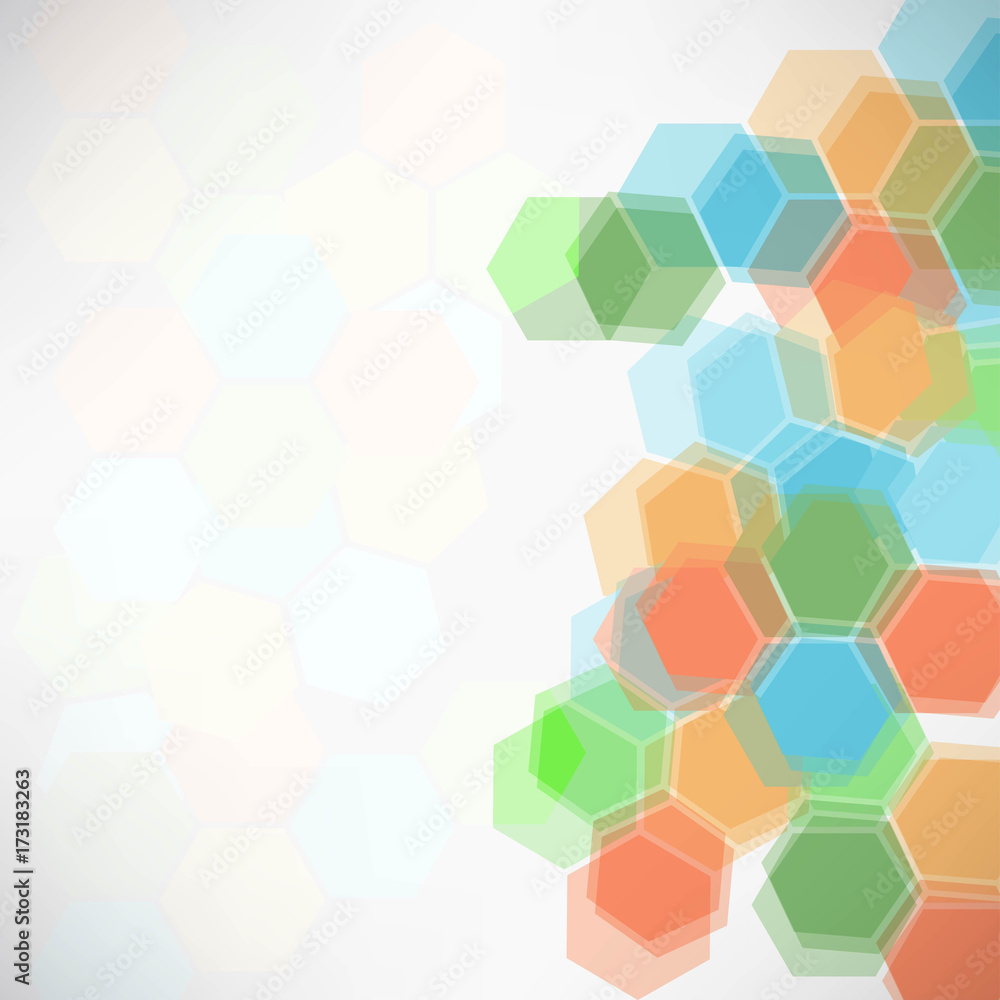 Poster abstract background with geometric pattern