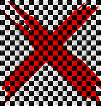 abstract red sign prohibition
