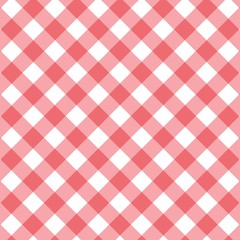 Vector gingham seamless pattern in red