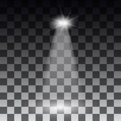 Spotlights scene light effects. Stage light spotlight vector. Vector illustration