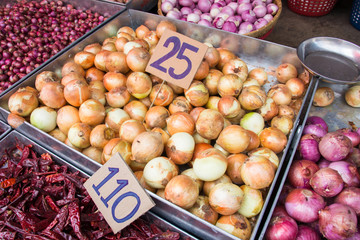 onion in tray