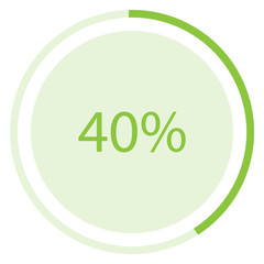 Pie chart vector