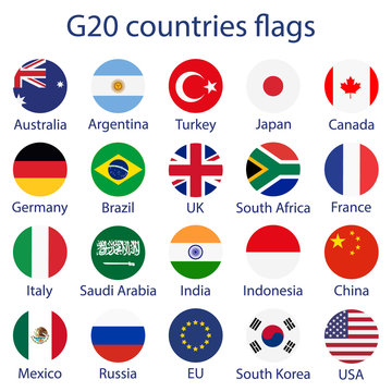 G 20 flags