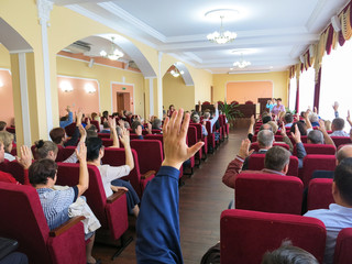 Voting at the meeting