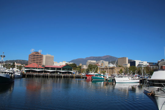 Hafen von Hobart-Australien