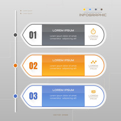 Infographics design template with icons, process diagram, vector eps10 illustration