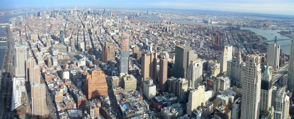 Aerial image of Manhattan, New York