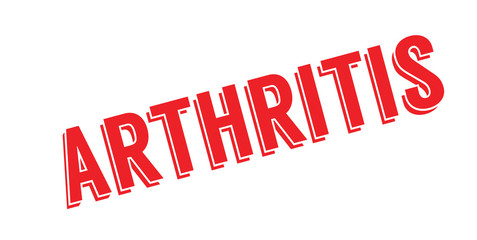 Arthritis rubber stamp. Grunge design with dust scratches. Effects can be easily removed for a clean, crisp look. Color is easily changed.