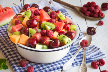 Fruit salad in a bowl