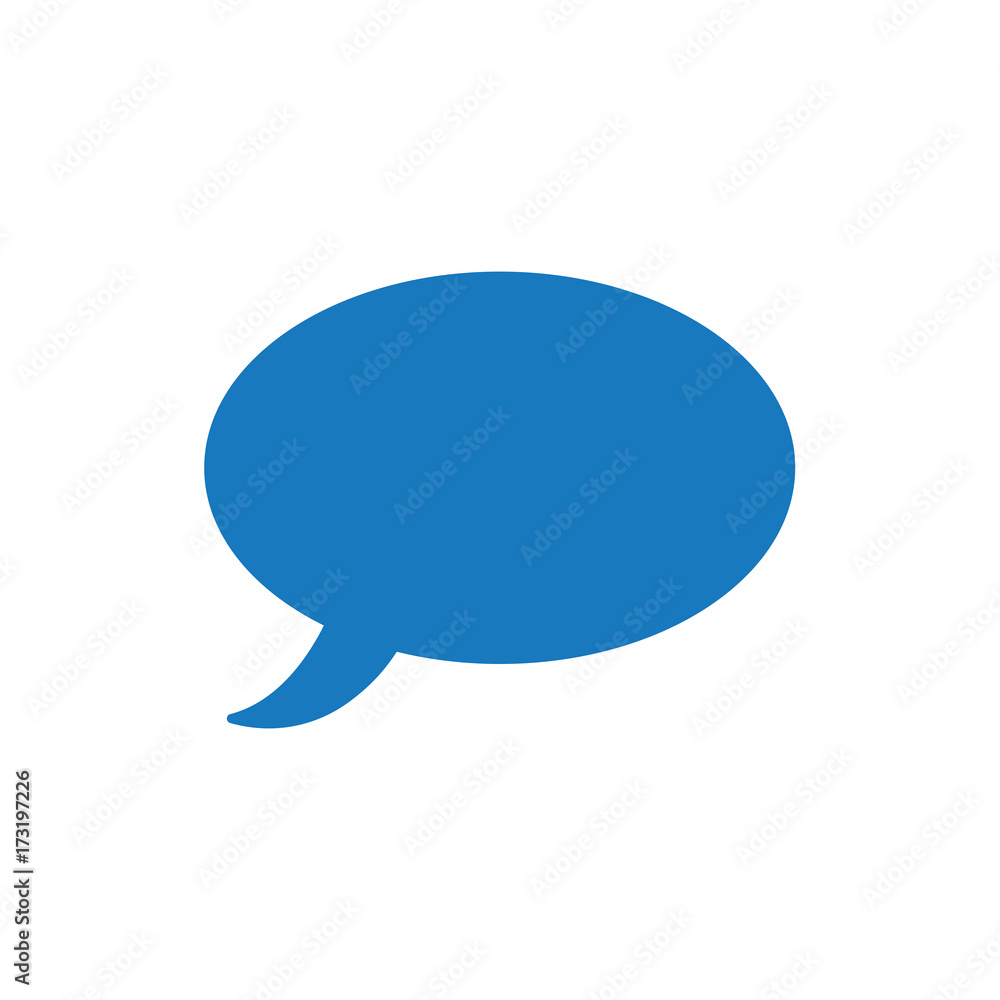 Poster flat design style vector of speech bubble