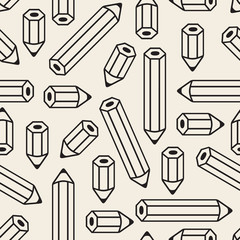 seamless monochrome pencil pattern background