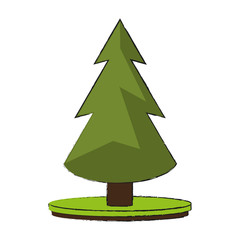 Tree pine isolated icon vector illustration graphic design